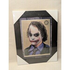 Joker Heath Ledger 3D Changing Lenticular Framed Wall Art Poster 15x19 Flip